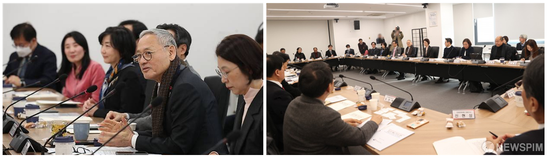 한광연 대표자 문체부 장관과의 간담회 현장 사진